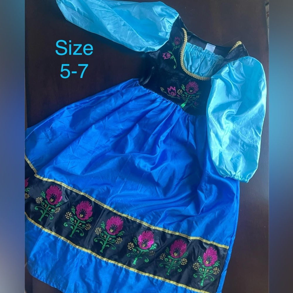 Little Adventures Anna dress up costume. Size 5-7